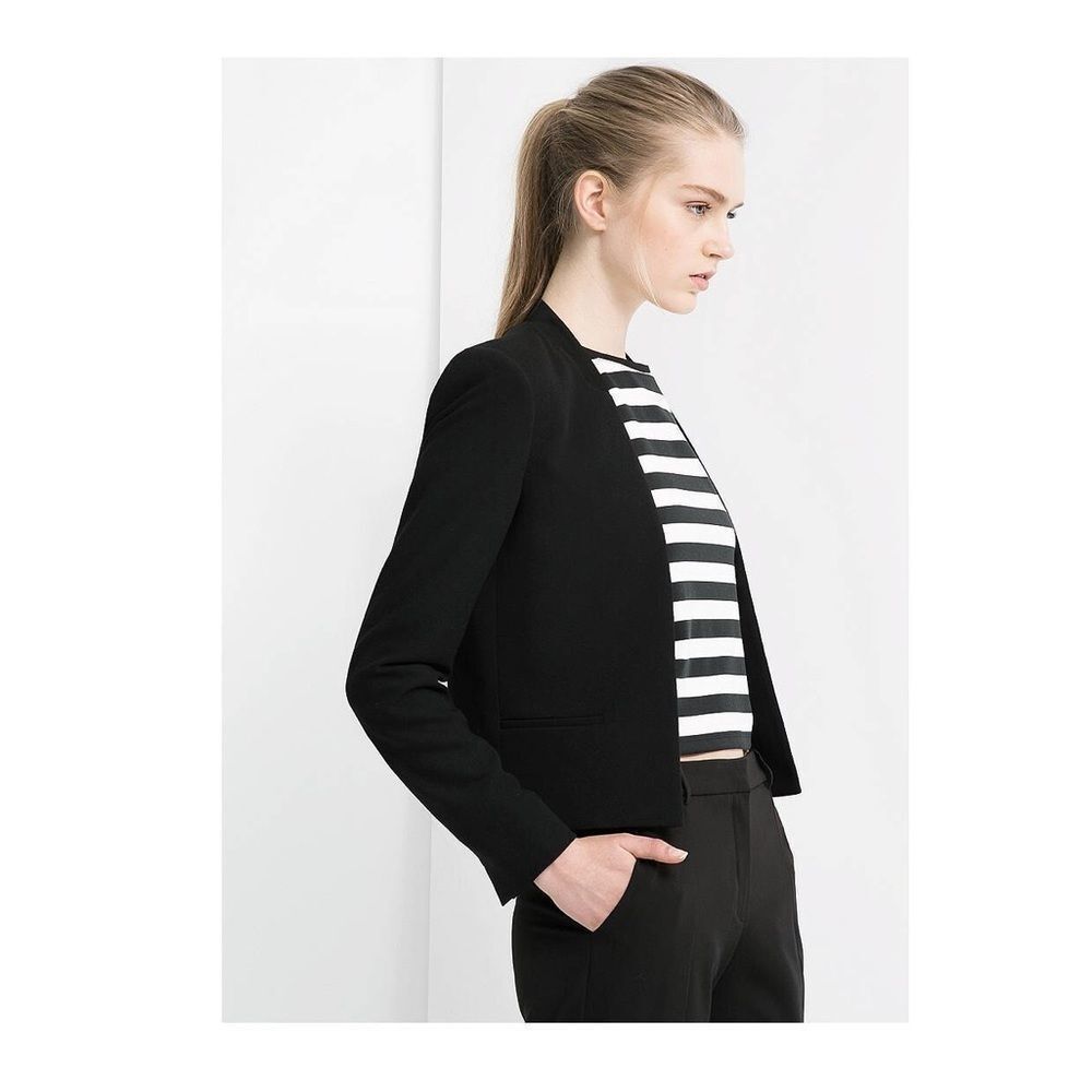 Mango MNG basic black blazer size Medium
